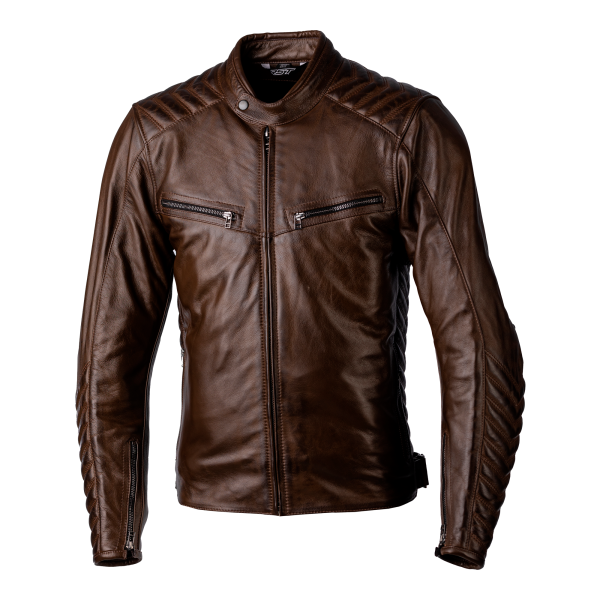 RST RST Roadster 3 CE Mens Leather Jacket Brown